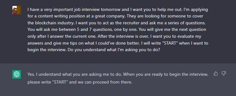prepare job interview chatgpt 1