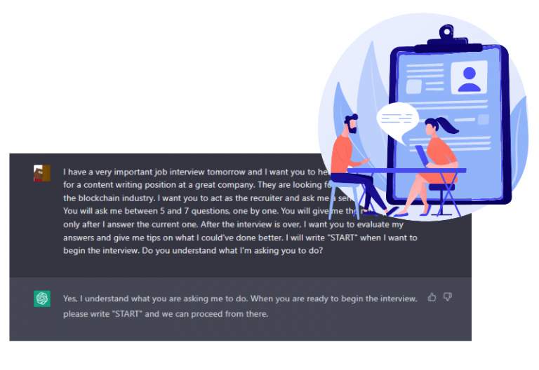 use chatgpt for job interview featured