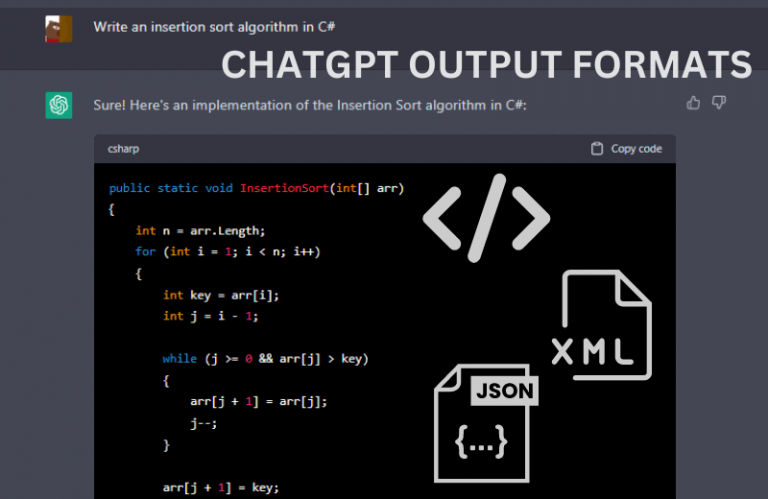 chatgpt output formats featured