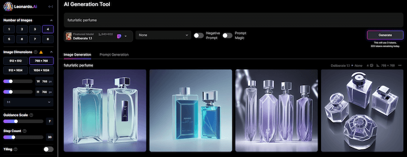 perfume ad using ai 1