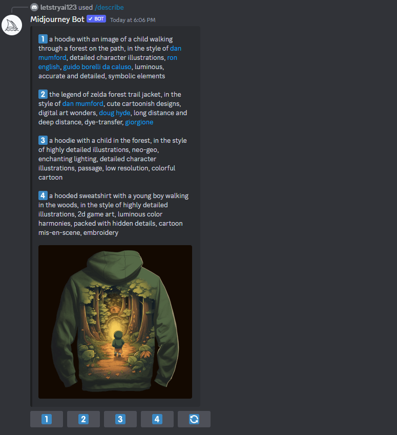 hoodie design describe command