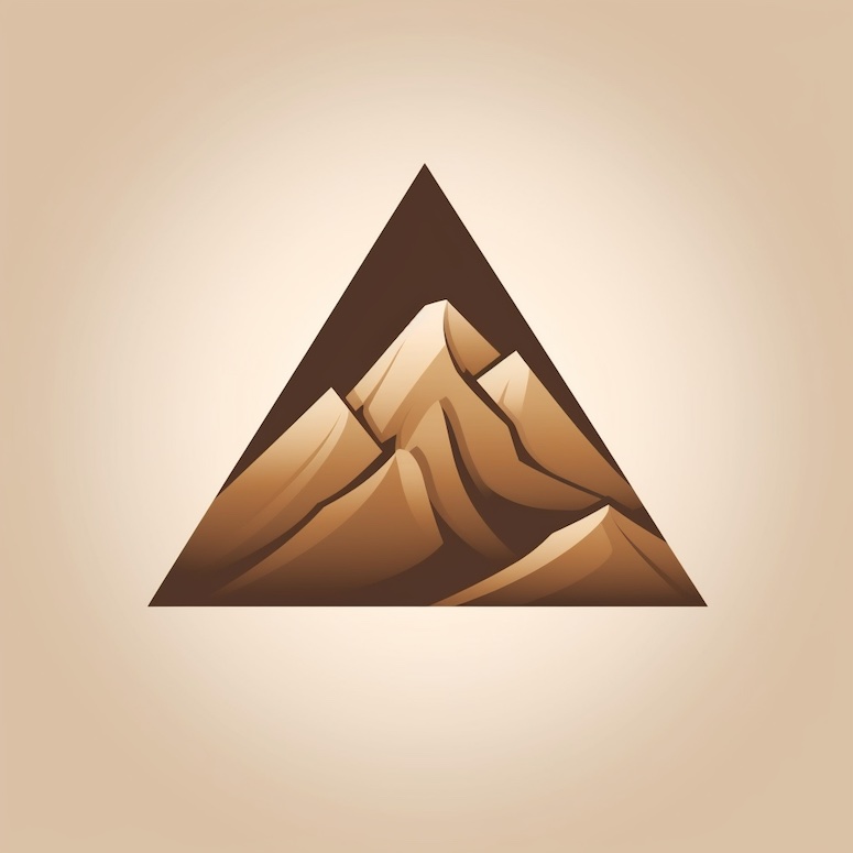 midjourney emblem mark logo mountains