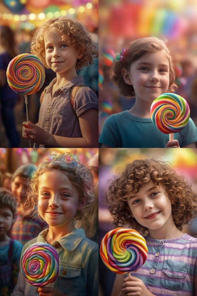 midjourney lollipop example trim promt