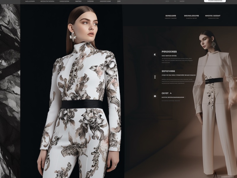 midjourney website fashion store example
