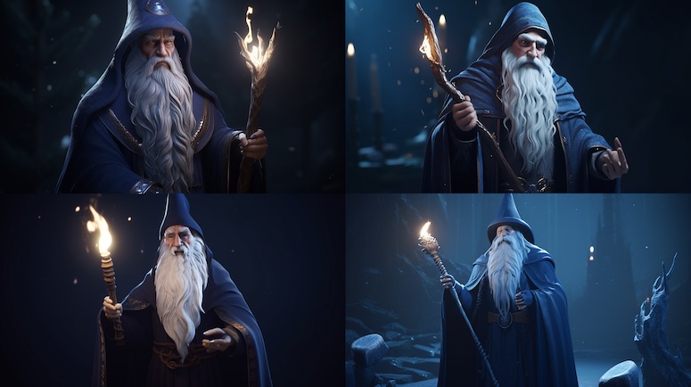 old wizard midjourney