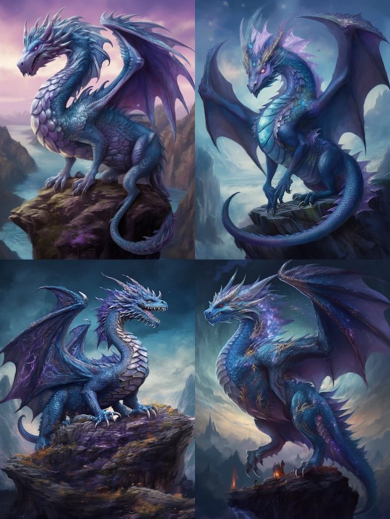 midjourney prompts for fantasy dragon
