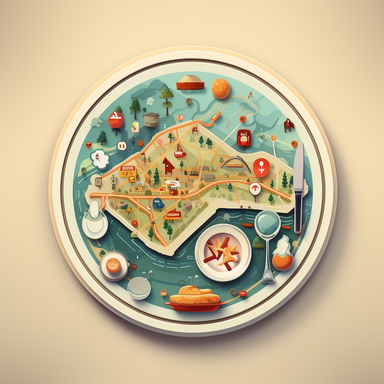 midjourney prompts food app icon