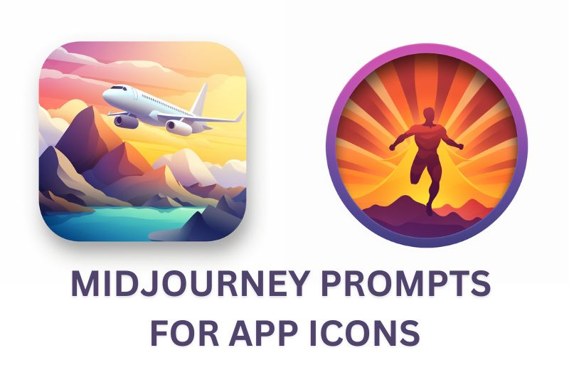 midjourney prompts for app icons