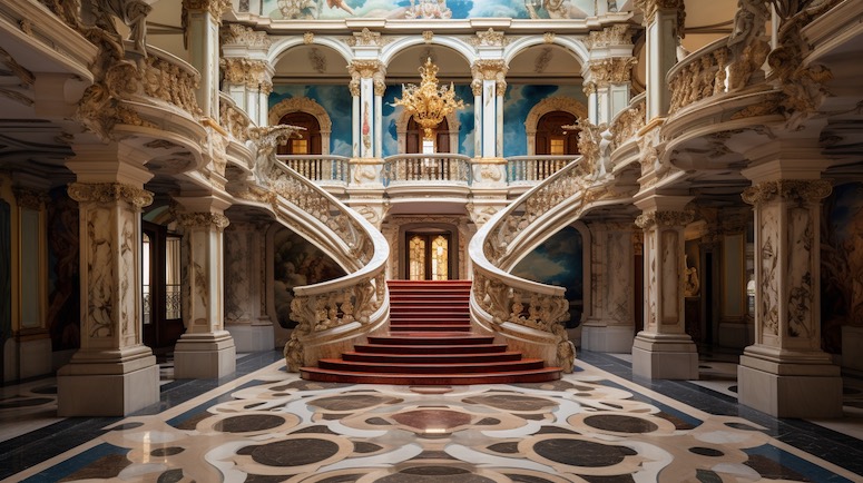 renaissance palace midjourney prompts architecture