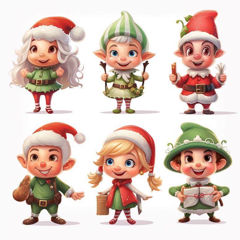 midjourney prompts for christmas clipart 2