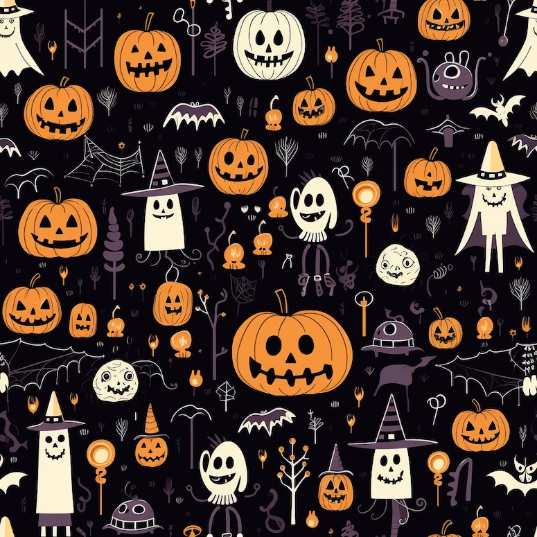 midjourney prompts for halloween patterns 2