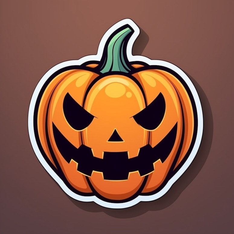 midjourney prompts for halloween stickers 1