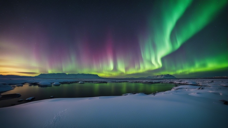 aurora iceland stable diffusion prompt