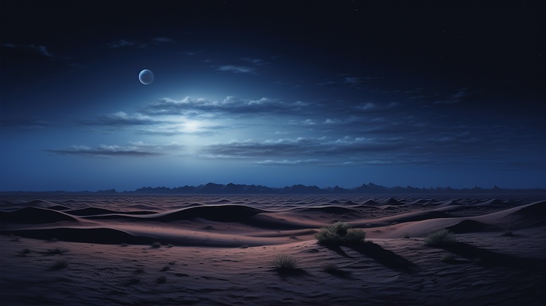 desert dunes landscape midjourney prompt