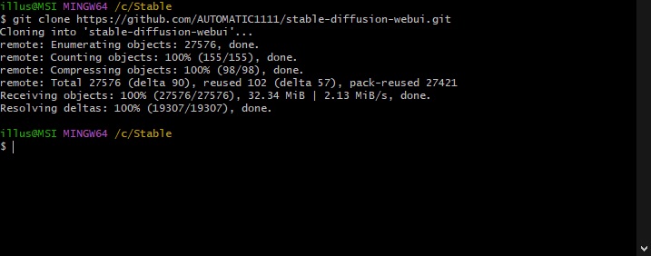 git clone stable diffusion