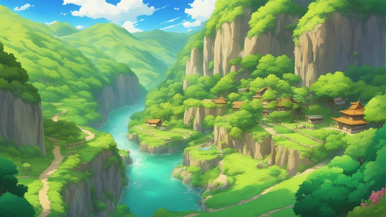 stable diffusion anime landscape prompt 5