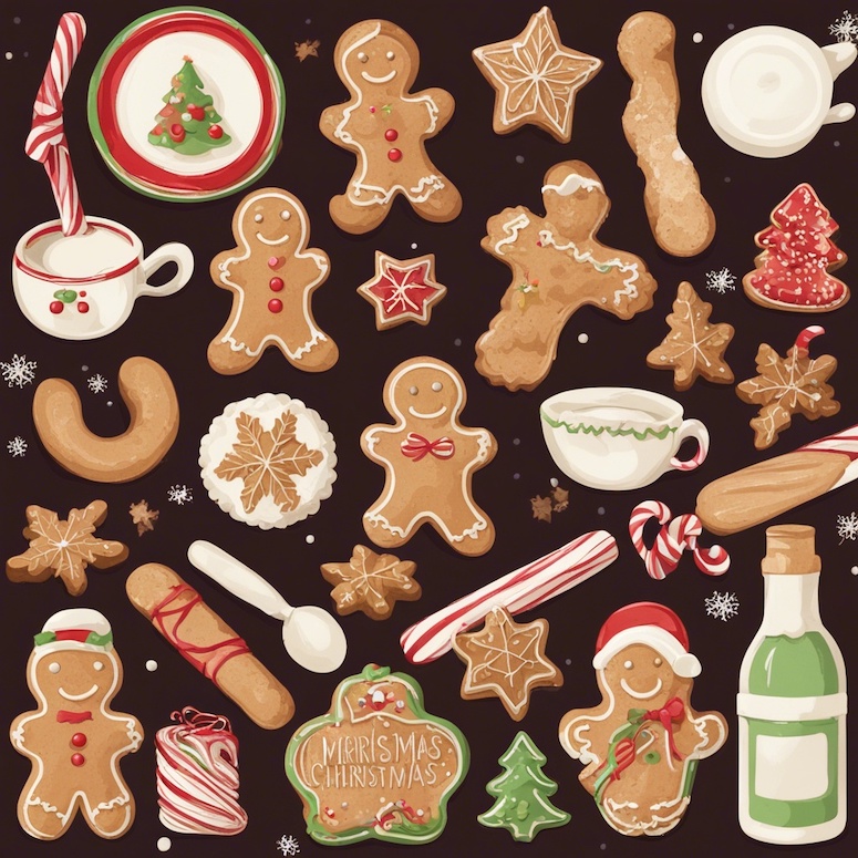christmas clipart stable diffusion prompt example 1