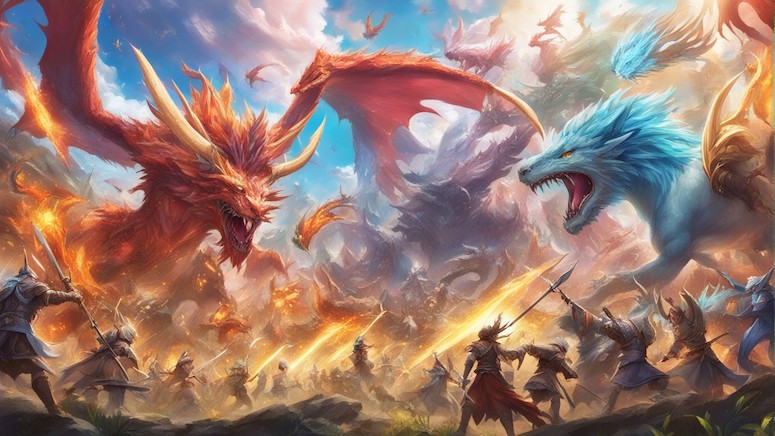 dragons wallpaper prompt stable diffusion