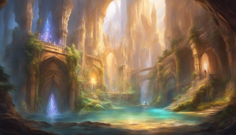 fantasy landscape stable diffusion prompt example 5