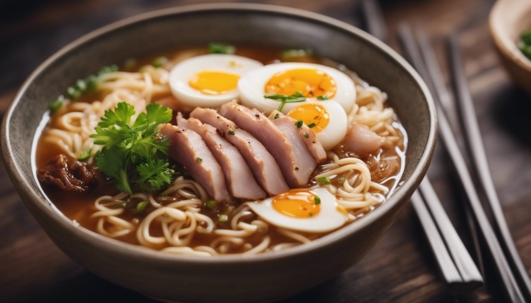 food photography japanese ramen prompt stable diffusion