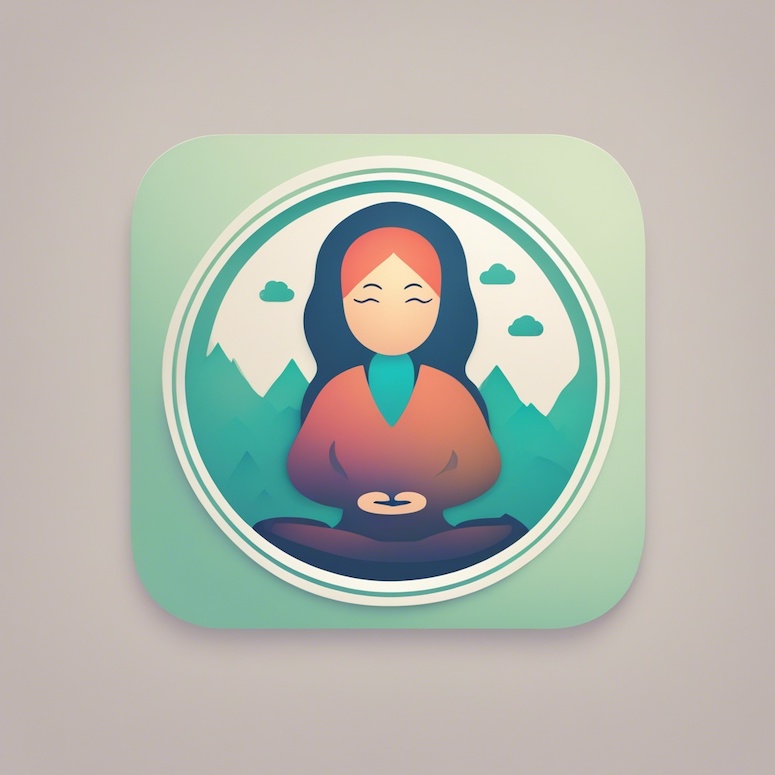 meditation app icon stable diffusion prompt
