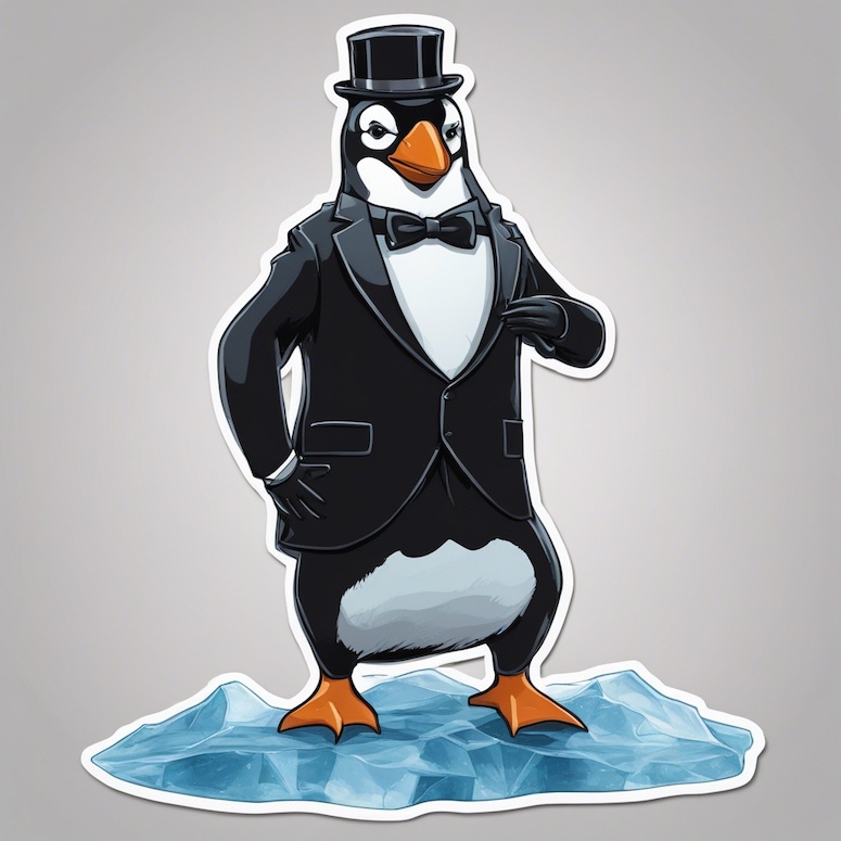 penguin sticker prompt stable diffusion