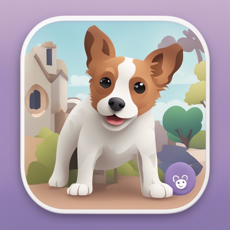 pet care app icon stable diffusion prompt