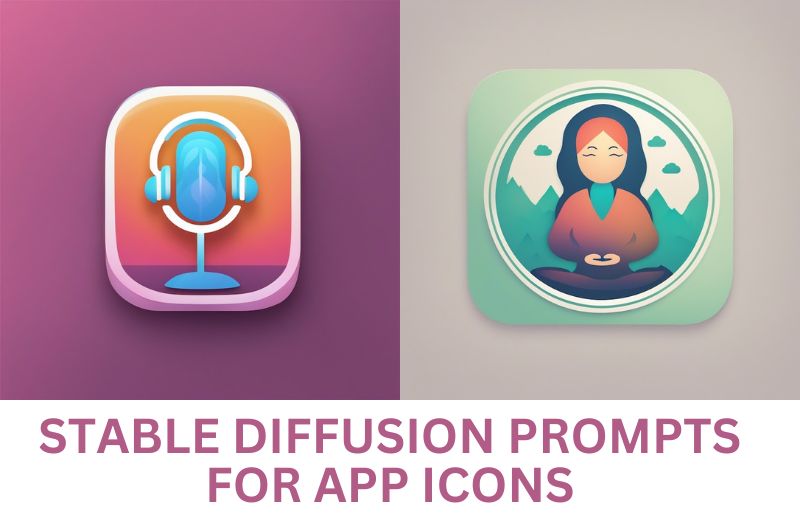 stable diffusion prompts for app icons