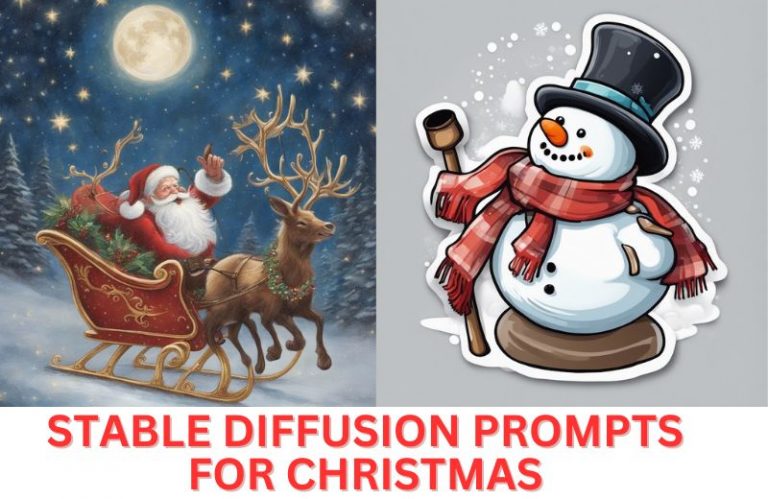 stable diffusion prompts for christmas