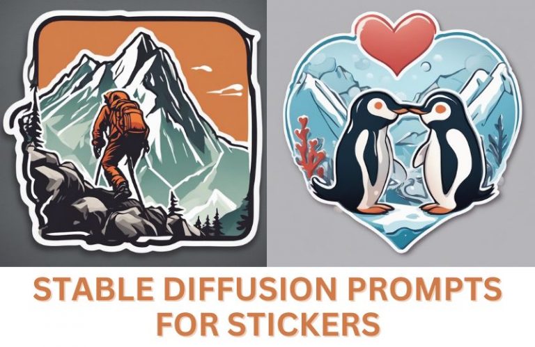 stable diffusion prompts for stickers