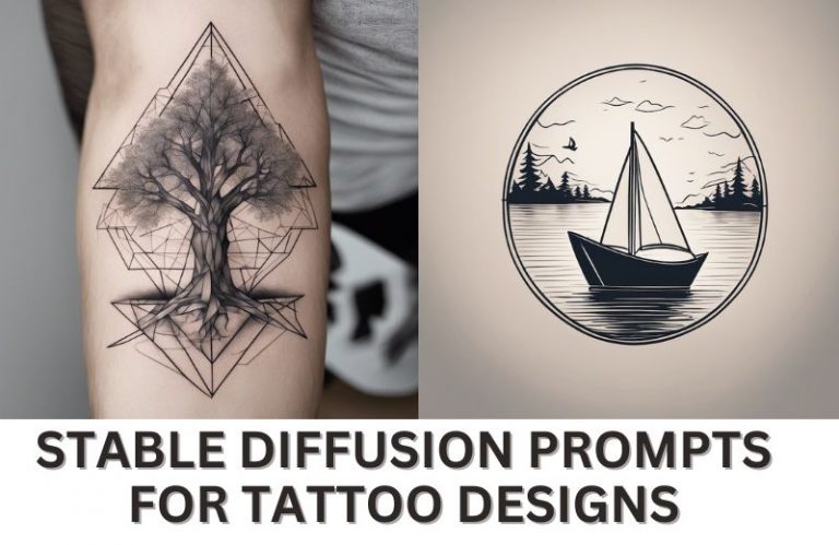 stable diffusion prompts for tattoo designs