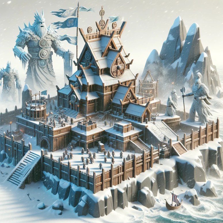 3d fortress video game asset dalle prompt
