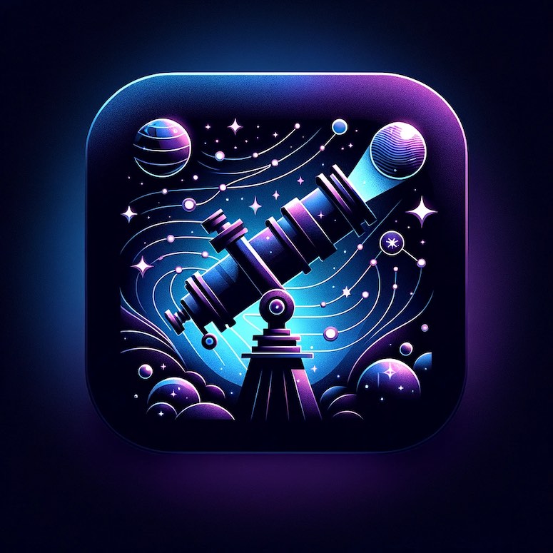 dalle 3 prompt astronomy app icon
