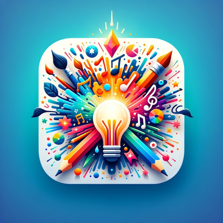 dalle 3 prompt creativity app icon