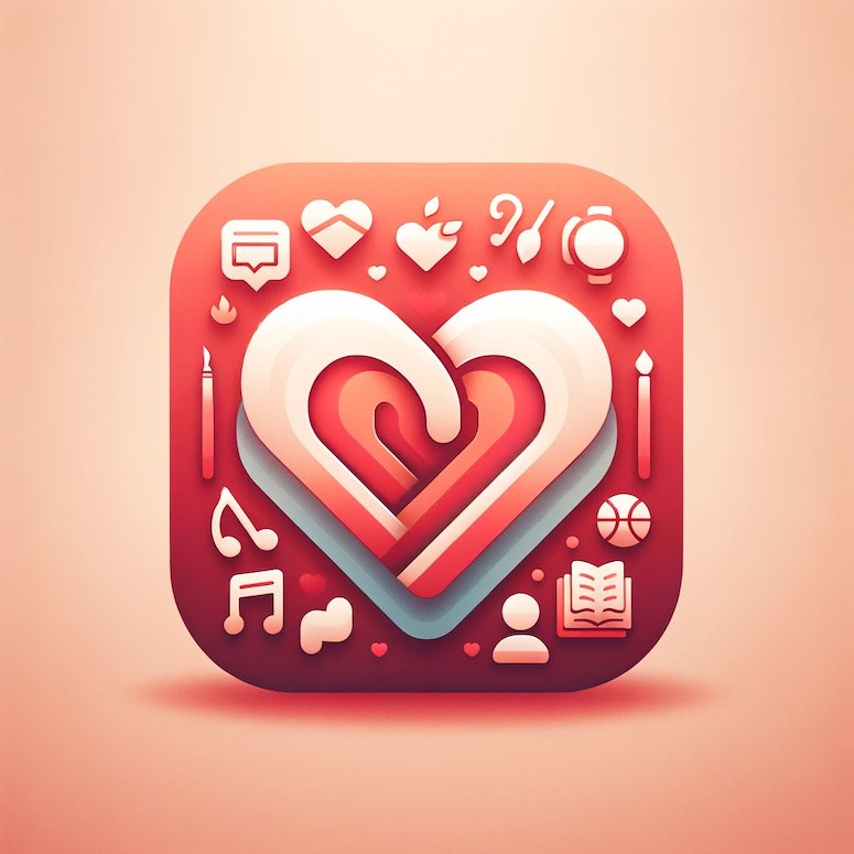 dalle 3 prompt dating app icon