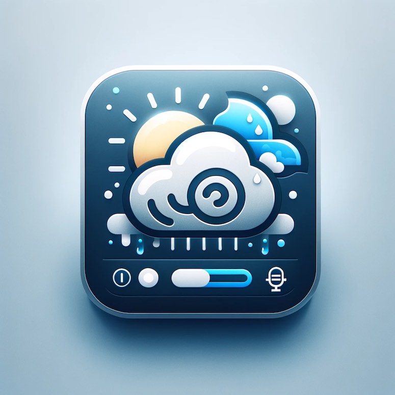 dalle 3 prompt weather app icon
