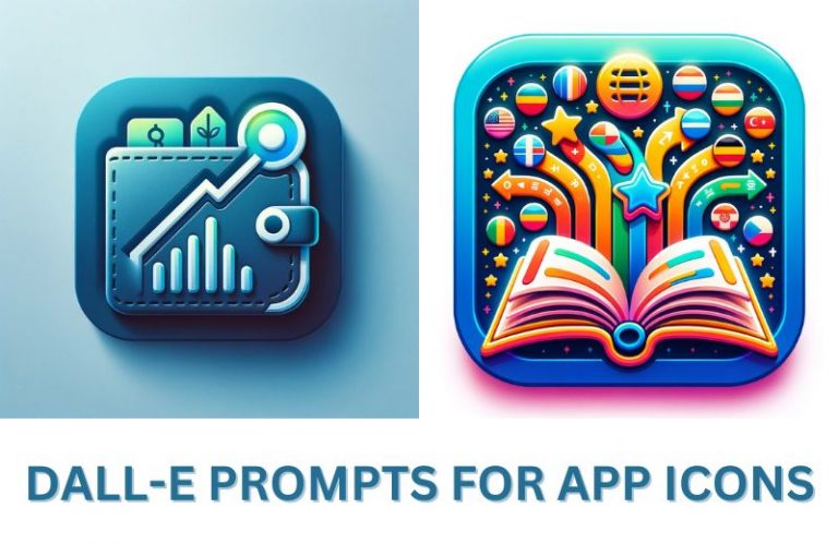 dalle prompts for app icons